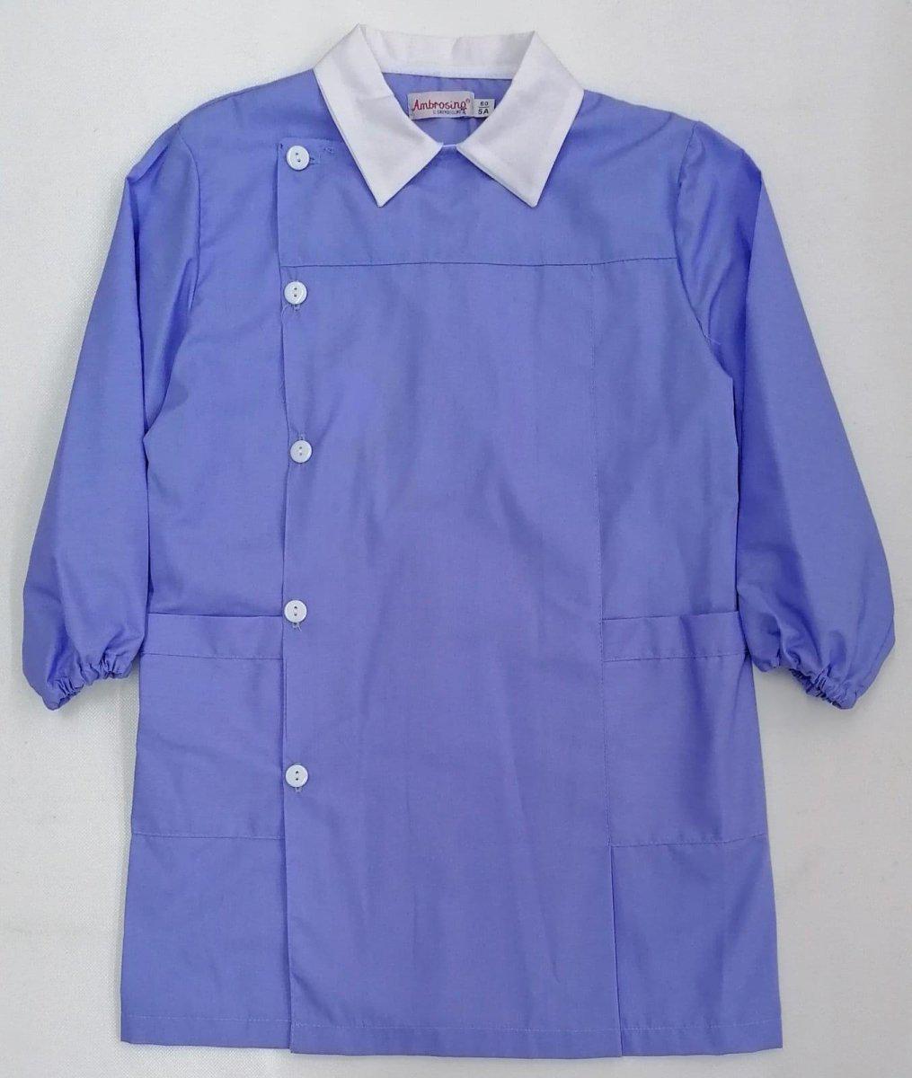 Grembiule scuola elementare bambino Ambrosino Made in Italy senza ricamo L200