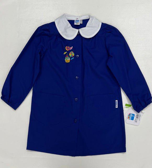 Grembiule scuola elementare blu bambina Siggi Made in Italy Sweet 3907