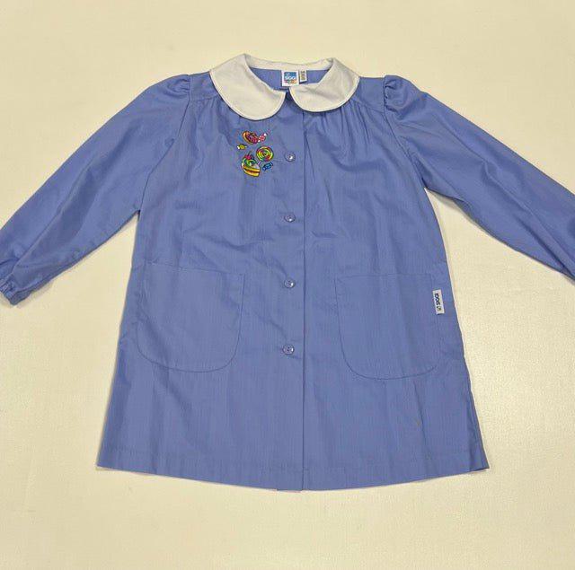 Grembiule scuola elementare celeste bambina Siggi Made in Italy ricamo Sweet 3907