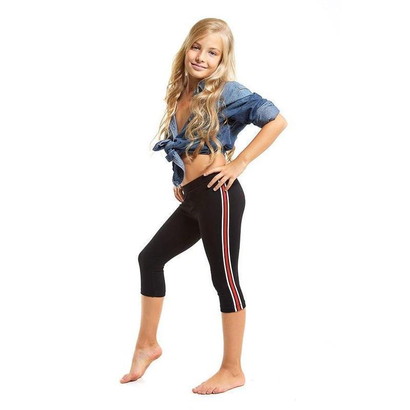 Leggings Capri bambina Jadea con bande laterali 242