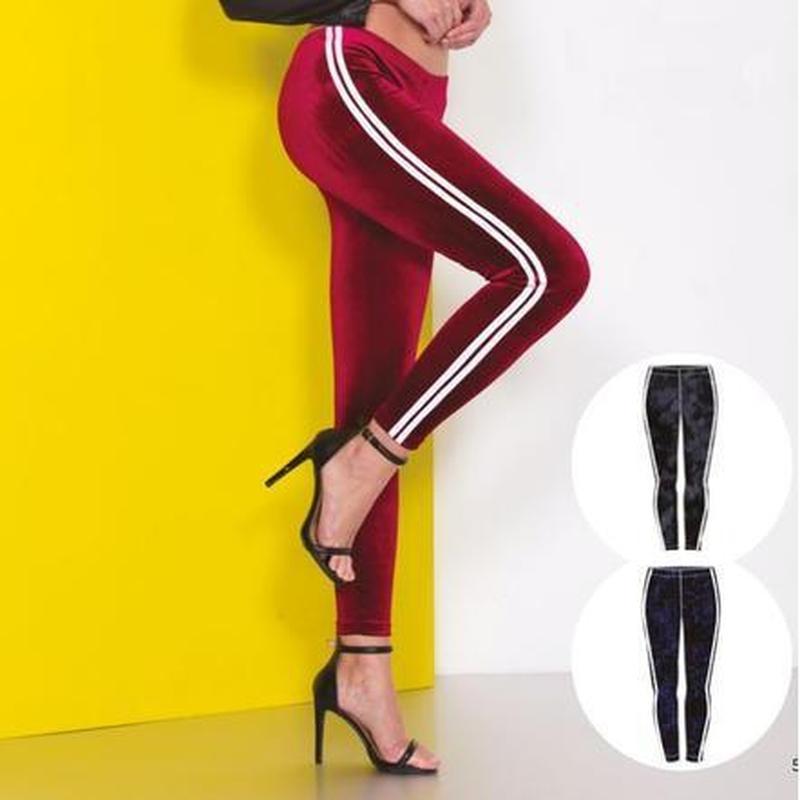 Leggings donna Rossoporpora Dress in velluto LR283