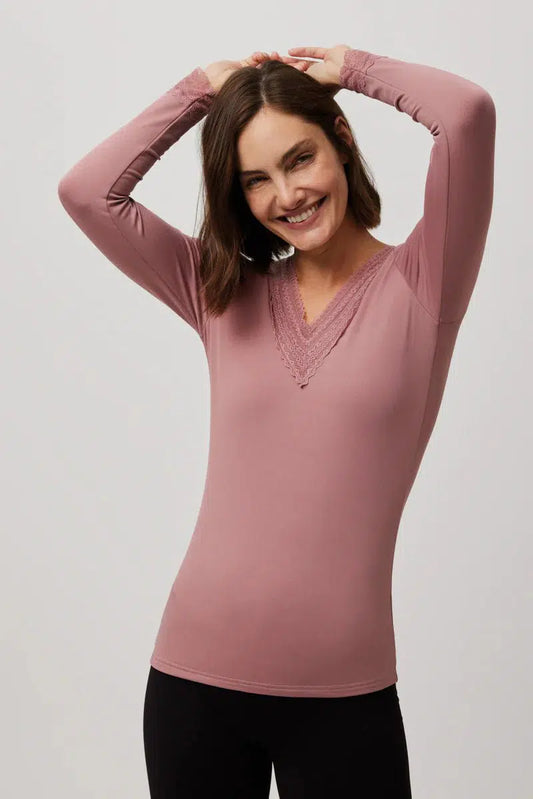 Maglia donna termica a punta Ysabel Mora 70012