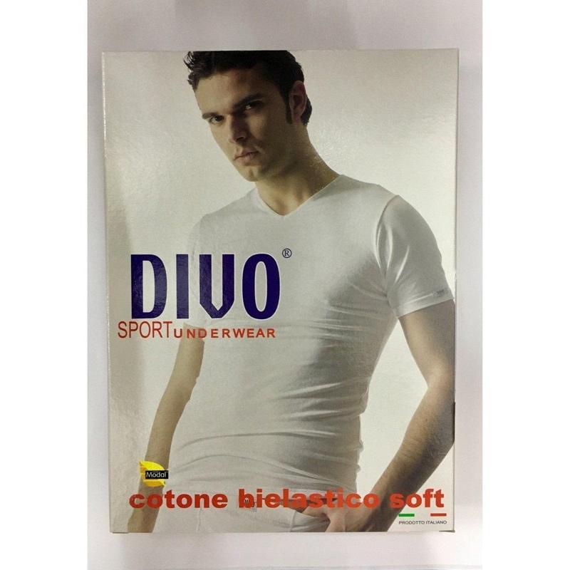 Maglia uomo Divo mezza manica collo a punta 50925