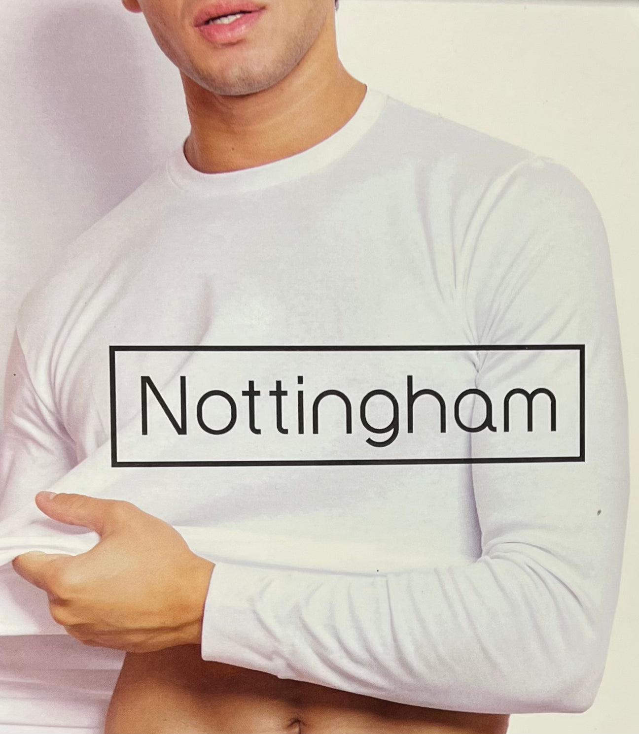 Maglia uomo Nottingham girocollo cotone bielastico felpato TL24