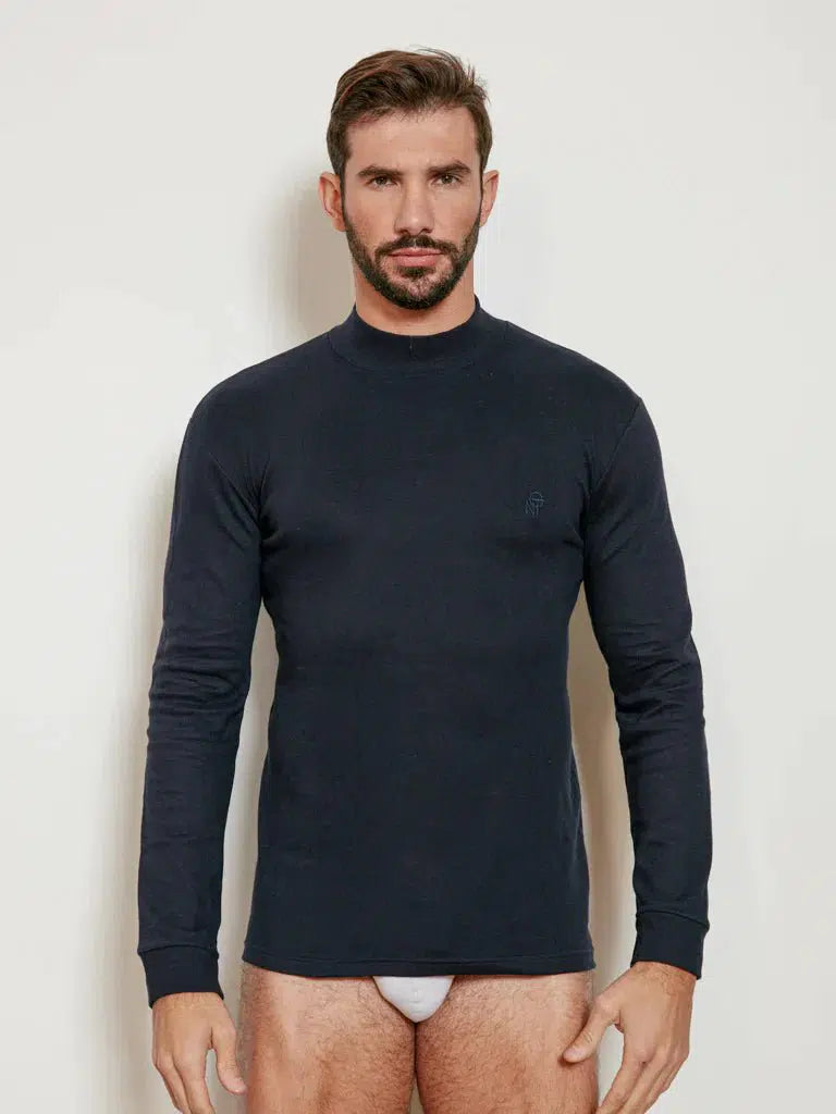 Maglia uomo lupetto interlock Nottingham Diego