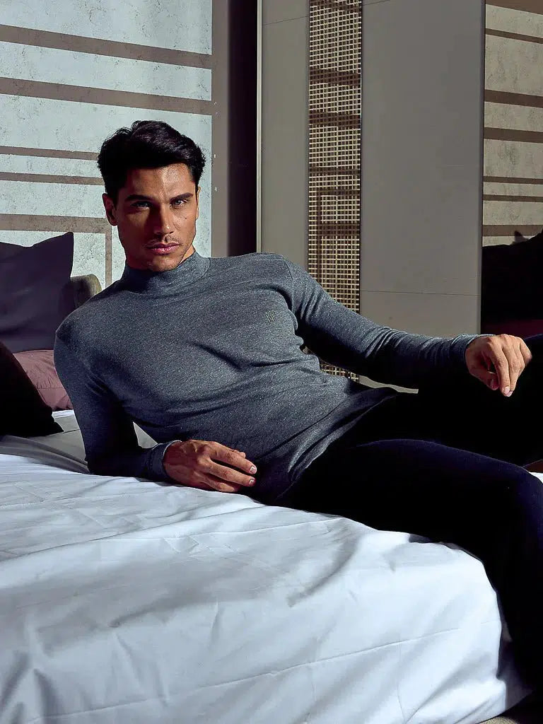 Maglia uomo lupetto interlock Nottingham Diego