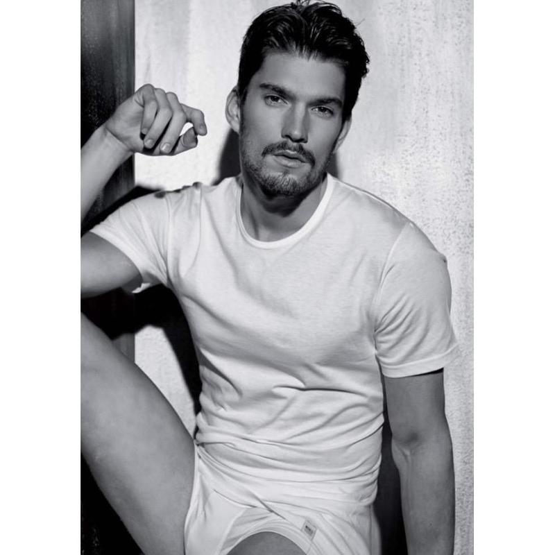 Maxi Maglia girocollo calibrata uomo Coveri 100% cotone ET1100 Maxi