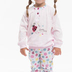 Pigiama Gary neonata manica lunga puro cotone jersey bambina P10003