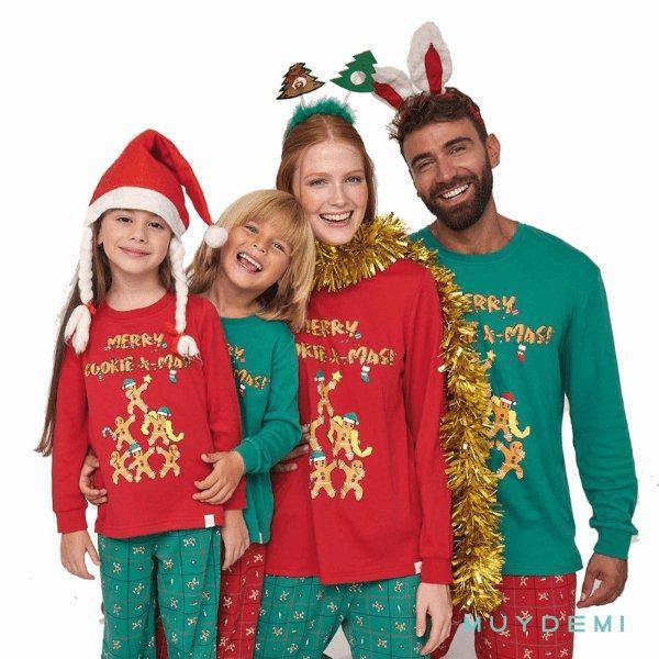 Pigiama bambino girocollo interlock Natale Muydemi 577675