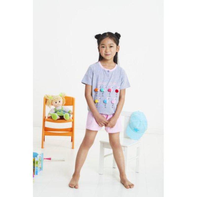 Pigiama cotone Nacshua bambina mezza manica shorts