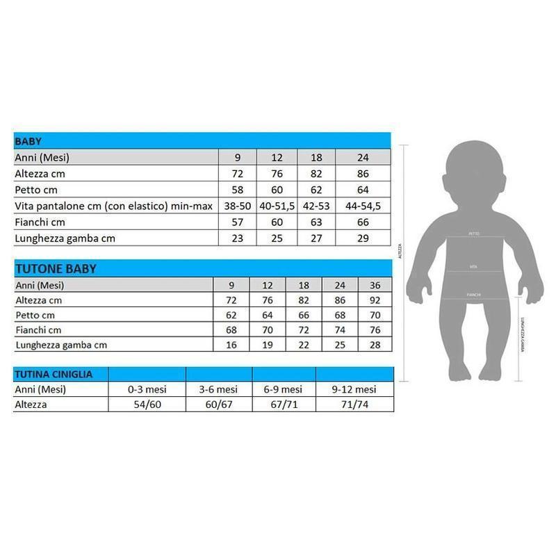 Pigiama invernale Neonato con apertura spalla felpa Gary H10031