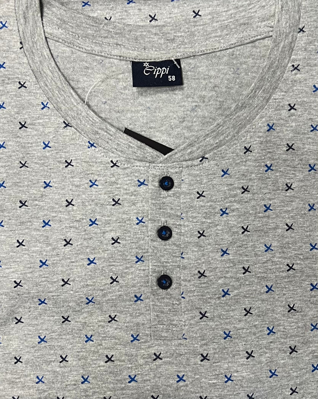 Pigiama tris uomo calibrato Cippi 100% cotone 0865