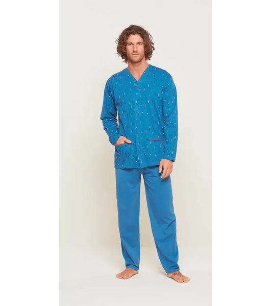 Pigiama uomo aperto Gary calibrato jersey puro cotone U60032CONF