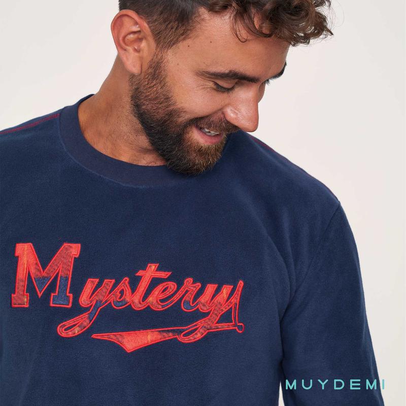 Pigiama uomo girocollo pile Muydemi 370207