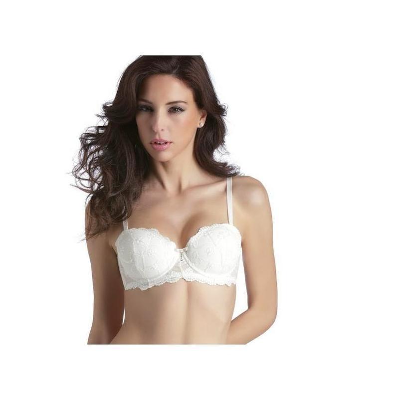 Reggiseno Sexy Love a balconcino con coppa preformata totalmente ricoperta di tulle e pizzo 412