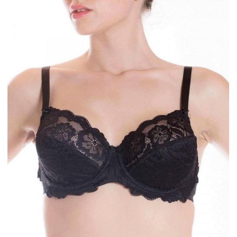 Reggiseno donna in pizzo coppa C Belseno Lepel a balconcino con ferretto 251