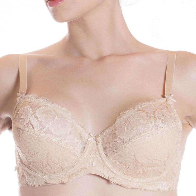Reggiseno donna in pizzo coppa C Belseno Lepel a balconcino con ferretto 251