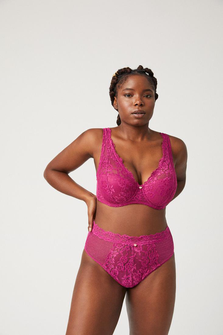 Reggiseno in pizzo imbottito con ferretto Ysabel Mora 10408 coppa C/D