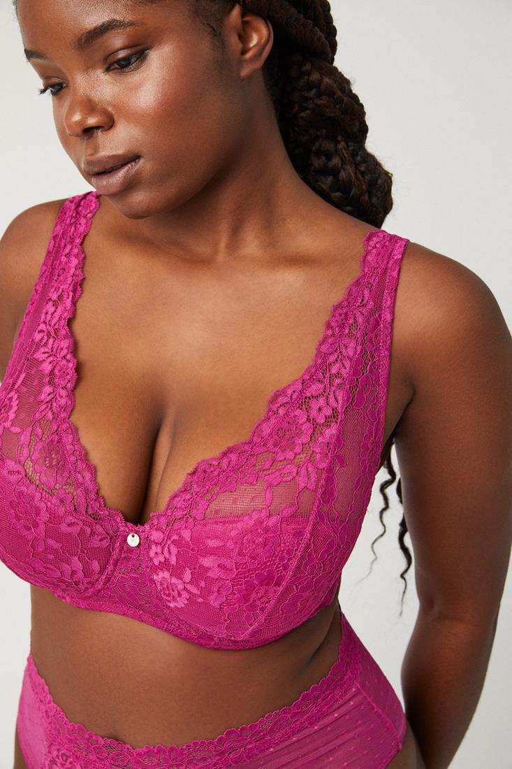 Reggiseno in pizzo imbottito con ferretto Ysabel Mora 10408 coppa C/D