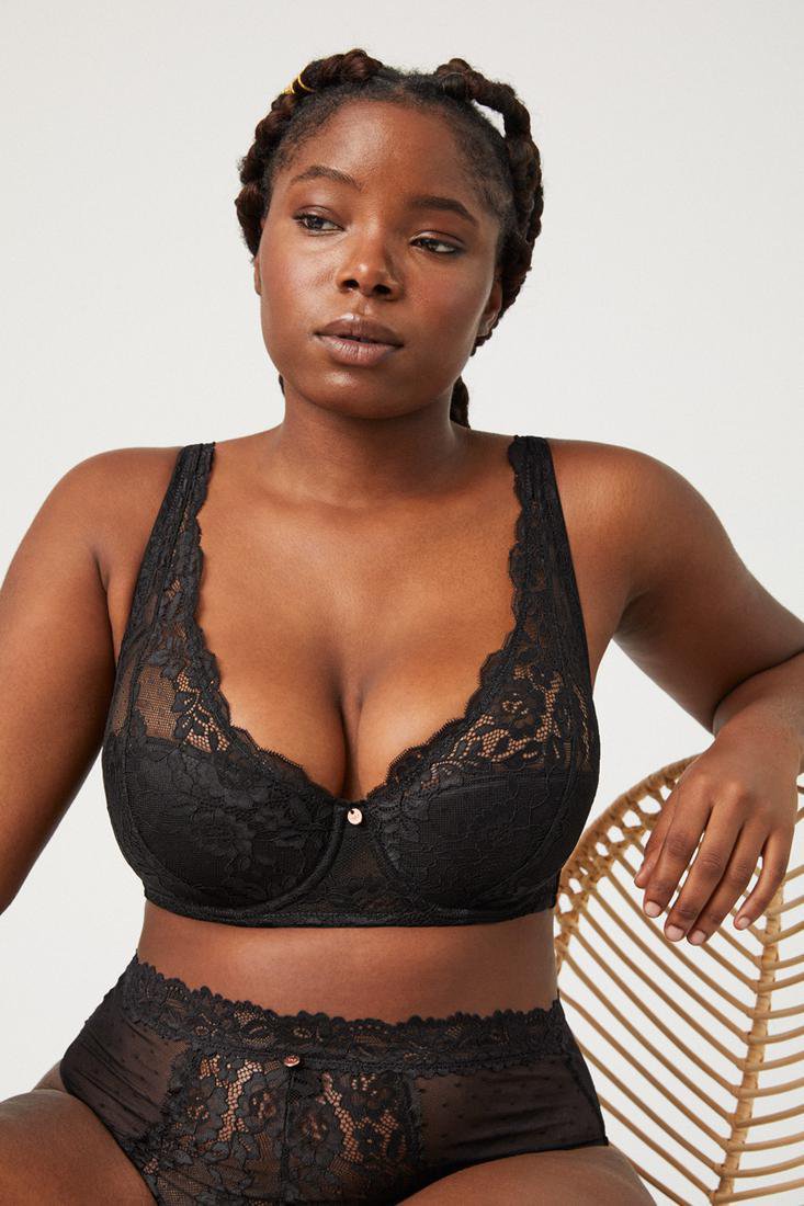 Reggiseno in pizzo imbottito con ferretto Ysabel Mora 10408 coppa C/D