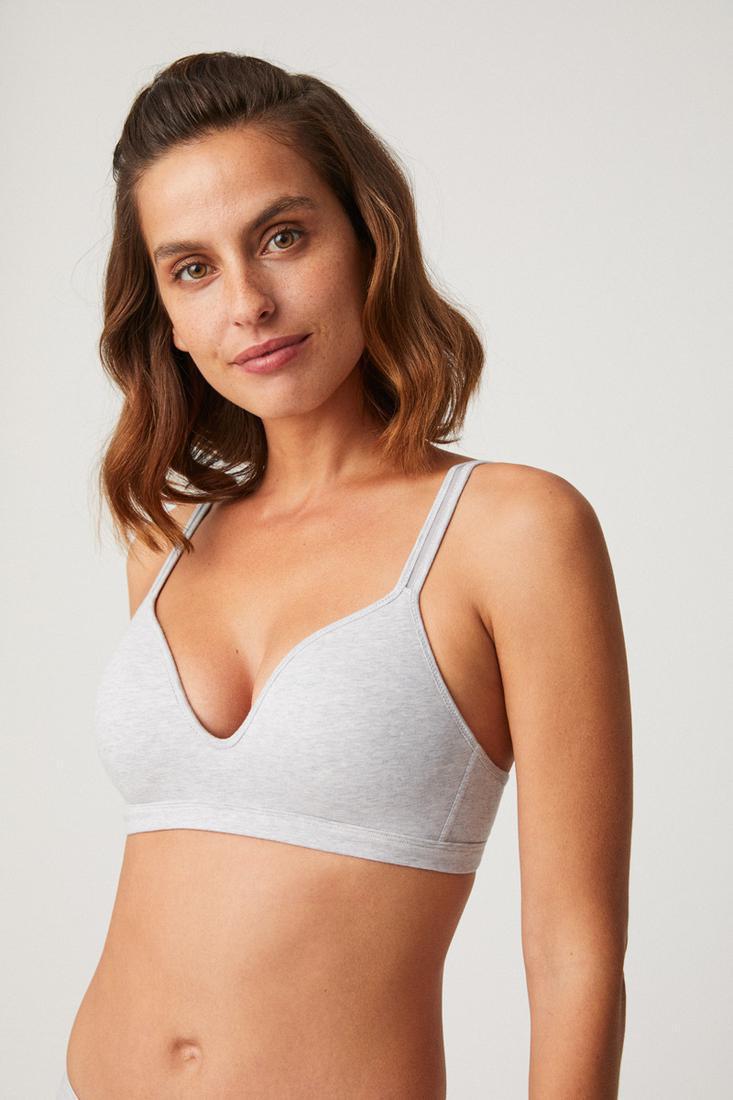 Reggiseno senza ferretto imbottito in cotone Ysabel Mora 10030