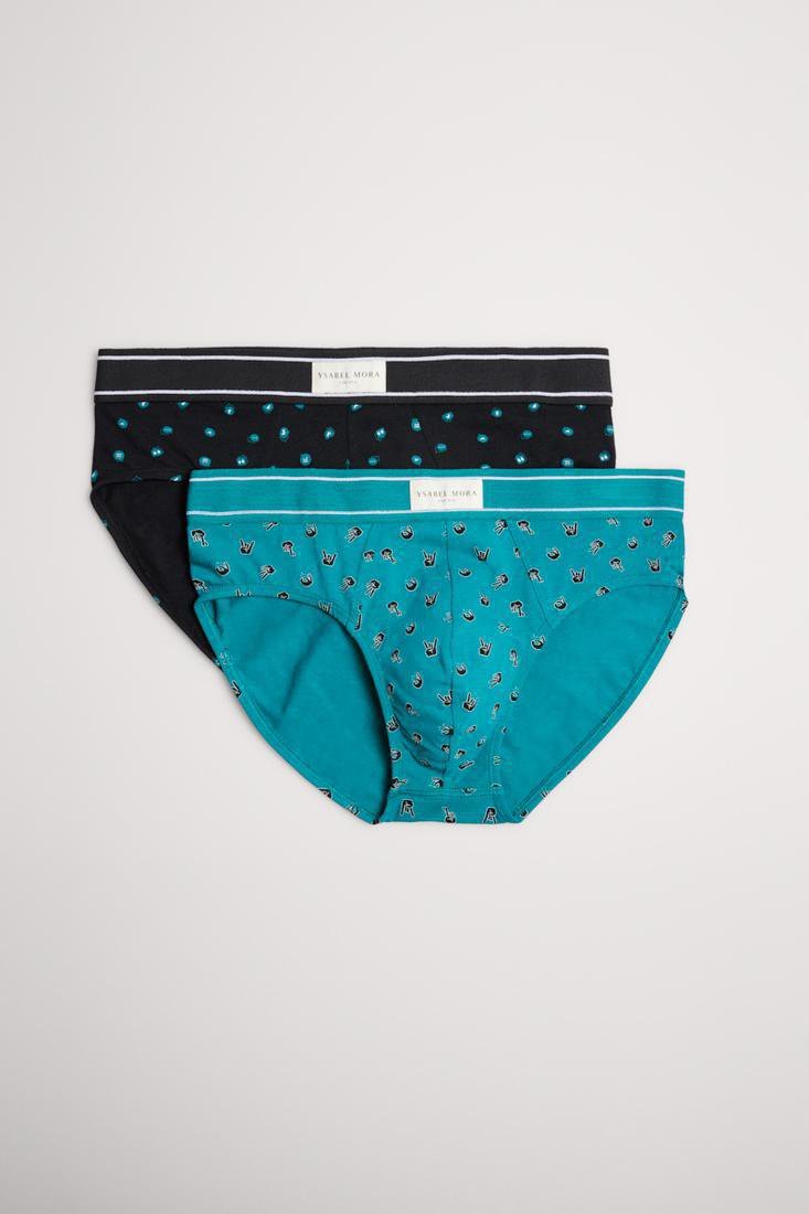 Slip uomo bipack fantasia Ysabel Mora 20307