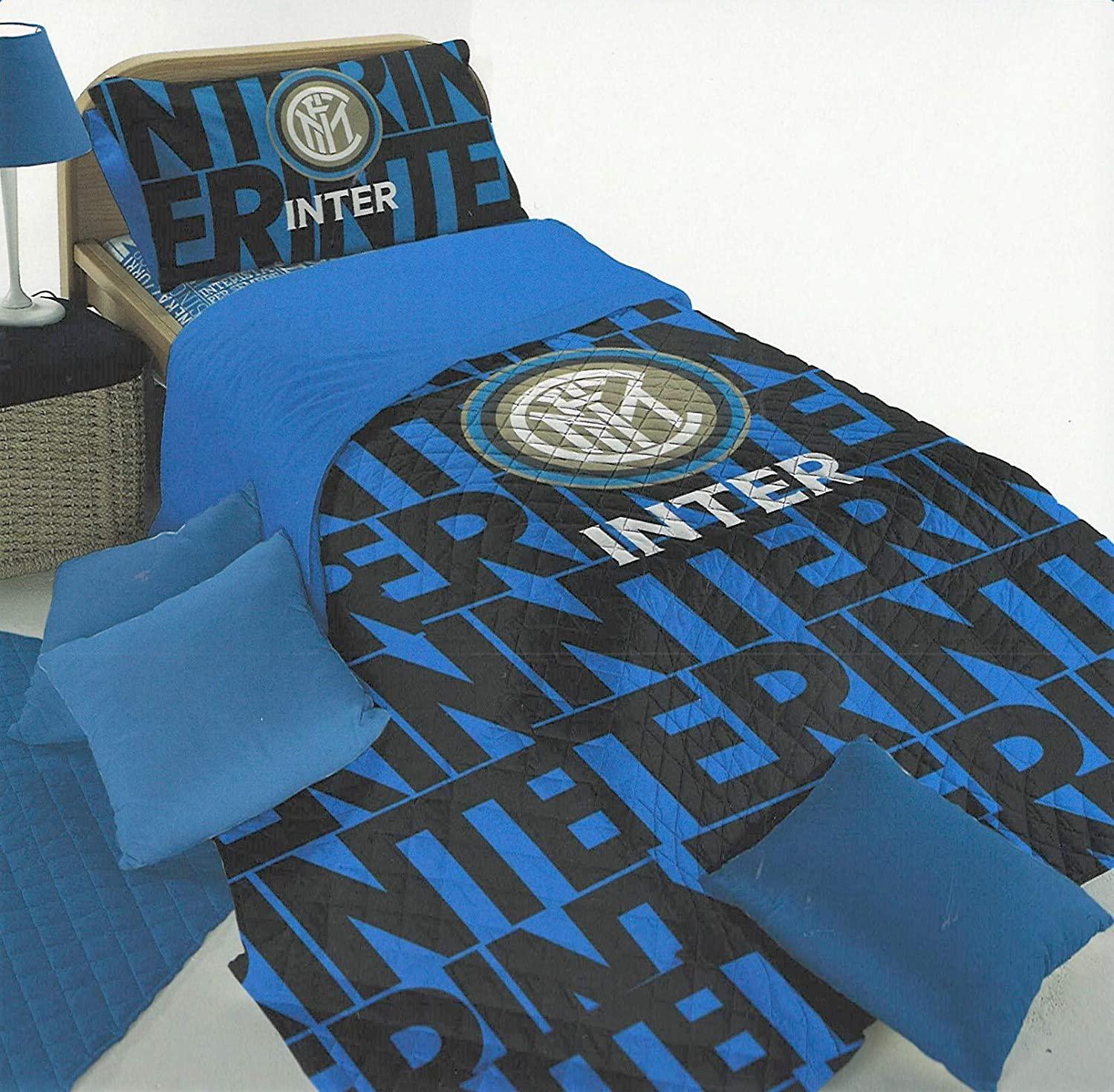 Trapuntina copriletto F.C Juventus - A.C. Milan - F.C. Inter per letto singolo