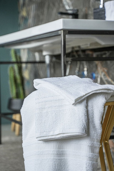 Asciugamani bagno Ospite 40x60cm Bianchissimo Hotellerie Biancaluna - Caos Intimo Donna - Uomo - Bambini - Casa - Biancaluna