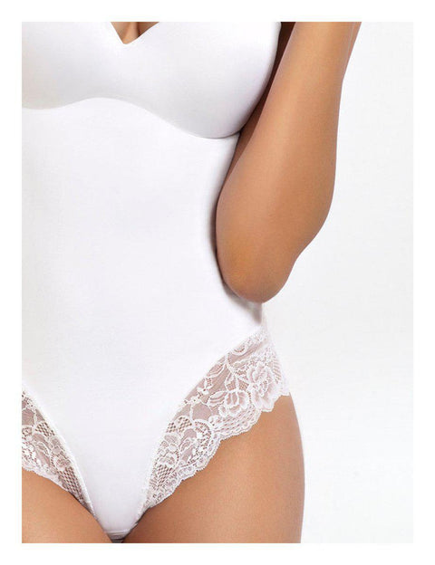 Body donna contenitivo modellante Sièlei in microfibra stretch con pizzo floreale 1978 - Caos Intimo Donna - Uomo - Bambini - Casa - Sièlei