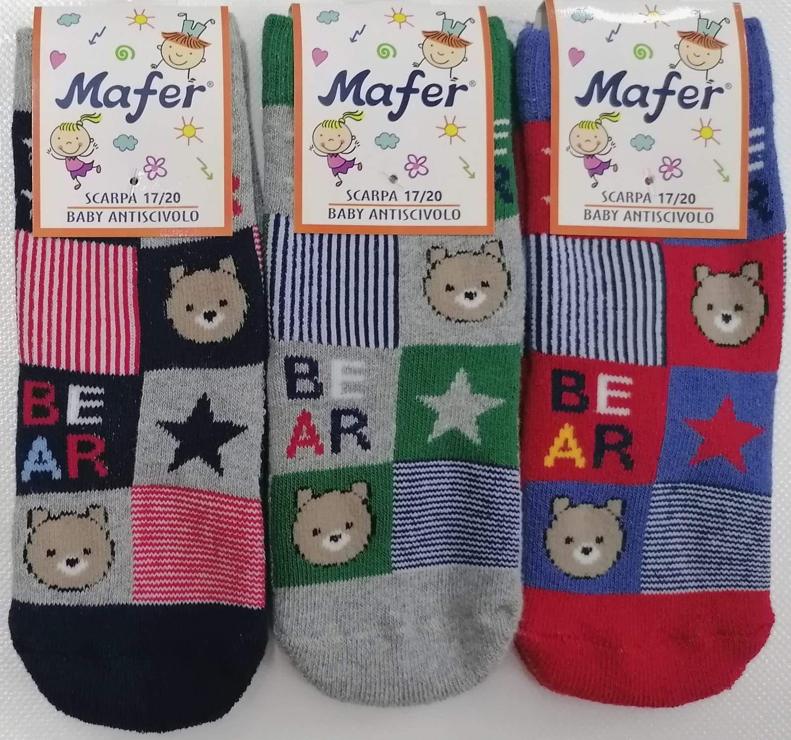 Calze antiscivolo baby in caldo cotone Mafer BAN6555 - Caos Intimo Donna - Uomo - Bambini - Casa - Mafer