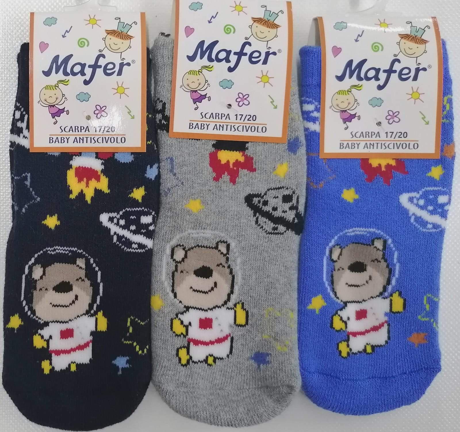 Calze antiscivolo baby in caldo cotone Mafer BAN6557 - Caos Intimo Donna - Uomo - Bambini - Casa - Mafer