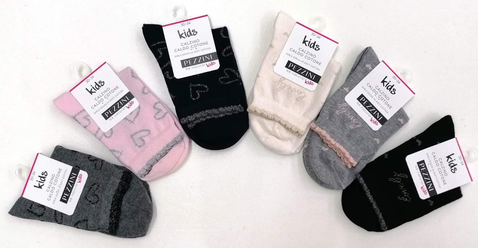 Calze corte bimba in caldo cotone Pezzini GCZ-PAI211301 - Caos Intimo Donna - Uomo - Bambini - Casa - Pezzini