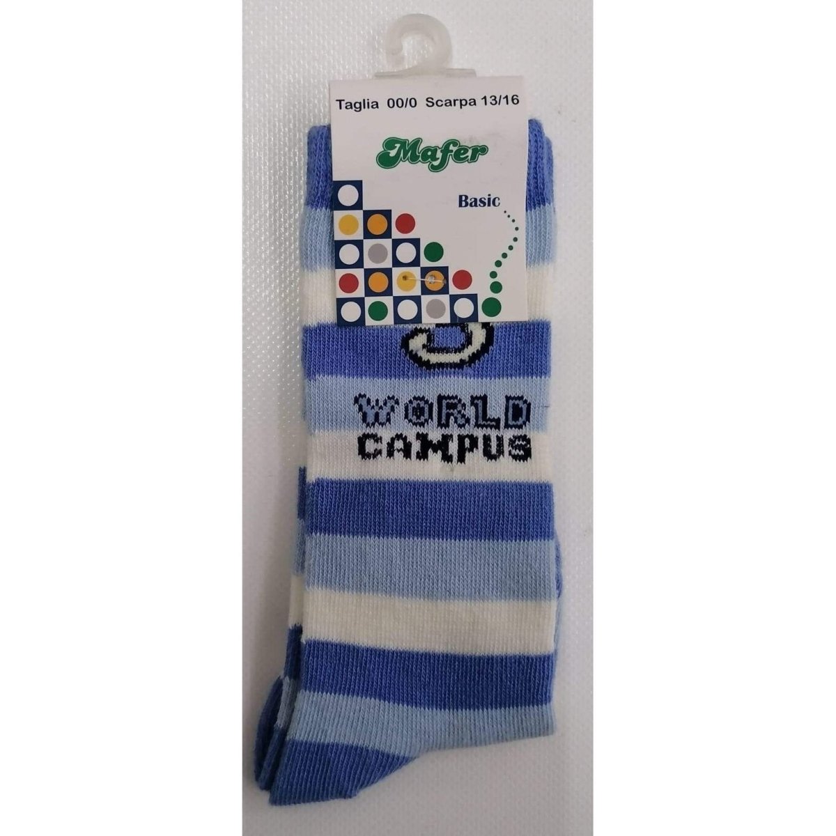 Calze lunghe bimbo in caldo cotone Mafer WORLD CAMPUS - Caos Intimo Donna - Uomo - Bambini - Casa - Mafer