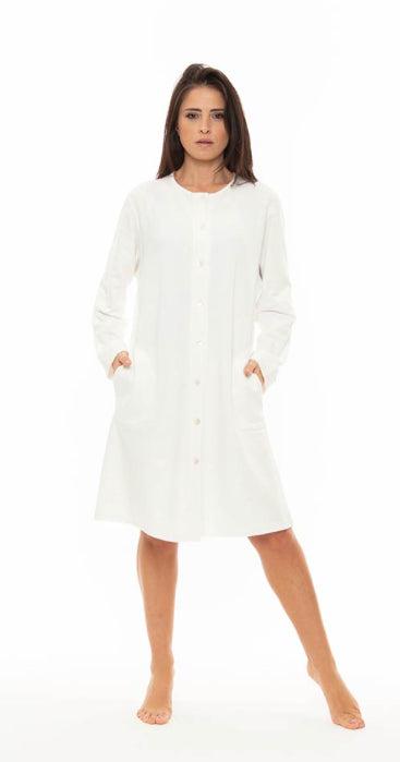 Camicia da notte aperta manica lunga donna Jersey Gary CB580072