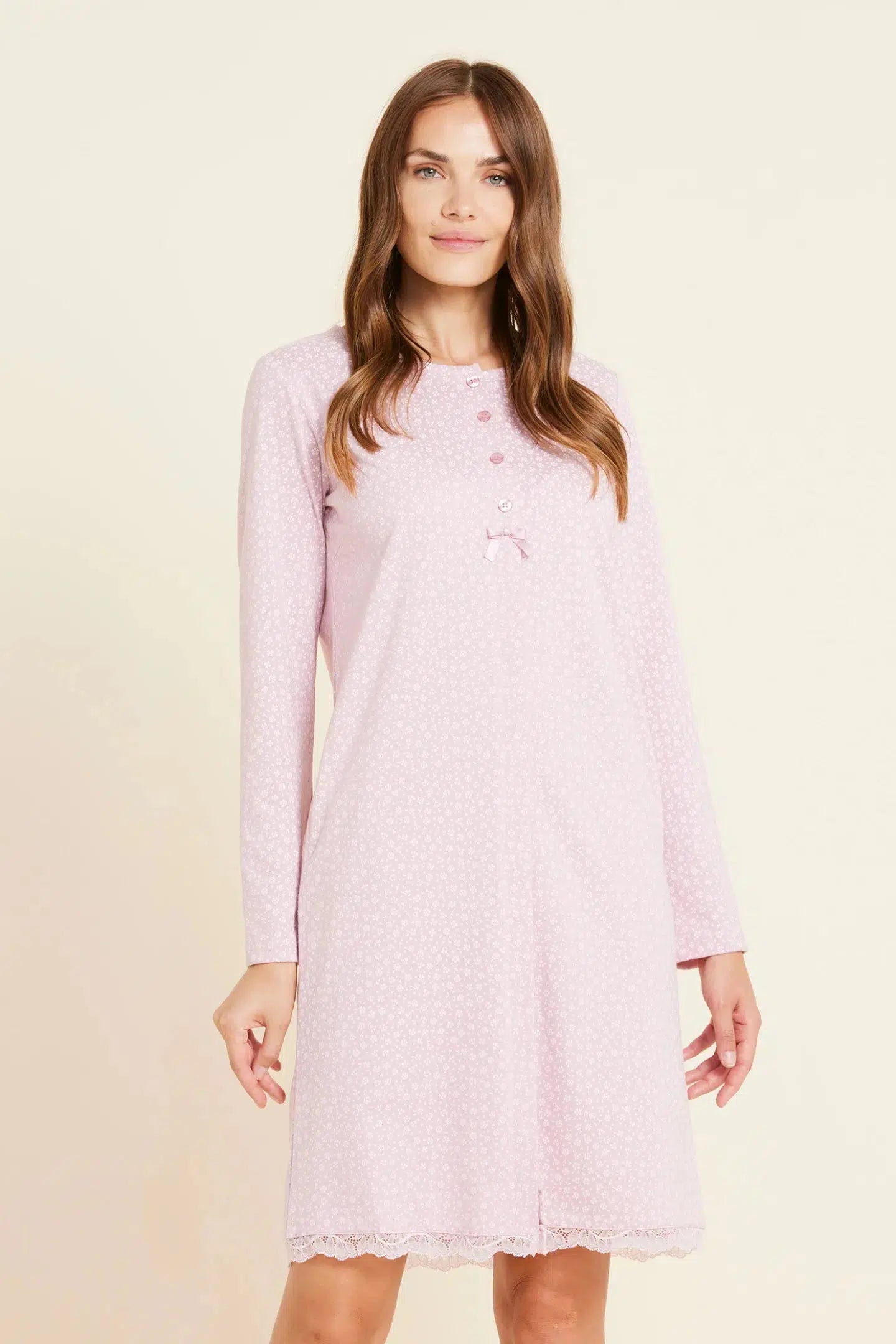 Camicia da notte aperta puro cotone Noidinotte LA2717 - Caos Intimo Donna - Uomo - Bambini - Casa - Noidinotte