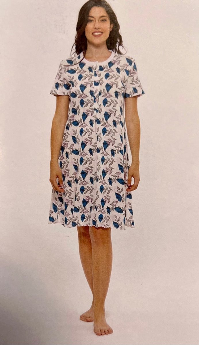 Camicia da notte conformato donna Jersey serafino Gary puro cotone R55116CONF - Caos Intimo Donna - Uomo - Bambini - Casa - Gary
