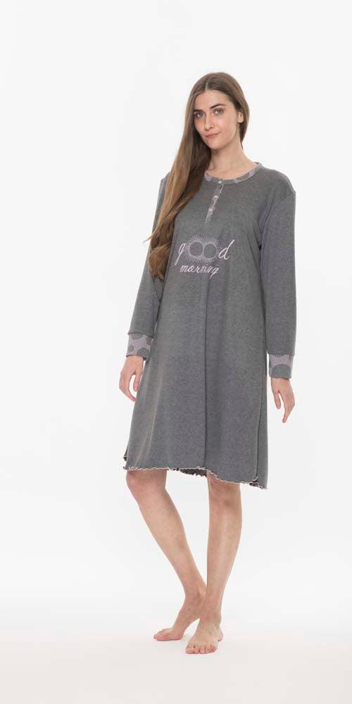 Camicia da notte donna serafino invernale interlock Gary Q50017 - Caos Intimo Donna - Uomo - Bambini - Casa - Gary