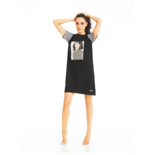 Camicia da notte Maxi maglia cotone Nacshua donna mezza manica ERA 58947 - Caos Intimo Donna - Uomo - Bambini - Casa - Nacshua
