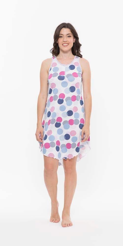 Camicia da notte spalla donna Jersey Gary R55078 - Caos Intimo Donna - Uomo - Bambini - Casa - Gary