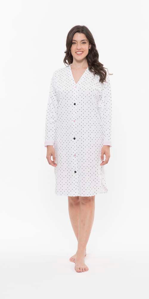 Camicia donna aperta Jersey Gary puro cotone R50042 - Caos Intimo Donna - Uomo - Bambini - Casa - Gary