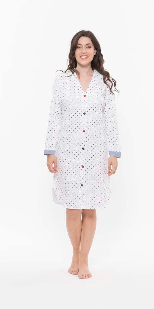 Camicia donna aperta Jersey Gary puro cotone R50042 - Caos Intimo Donna - Uomo - Bambini - Casa - Gary