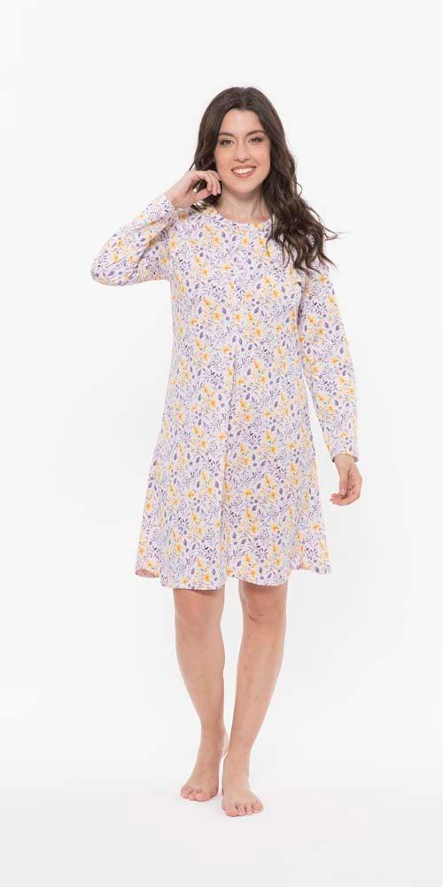 Camicia donna serafino Jersey Gary puro cotone R50052 - Caos Intimo Donna - Uomo - Bambini - Casa - Gary