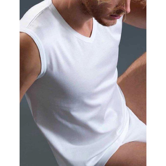 Canotta uomo Divo modello smanicato cotone bielastico a punta 50927 - Caos Intimo Donna - Uomo - Bambini - Casa - Divo
