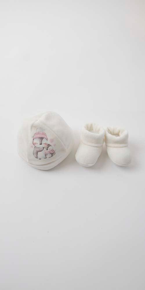 Cappellino con scarpette neonata in ciniglia Gary Q7203 - Caos Intimo Donna - Uomo - Bambini - Casa - Gary