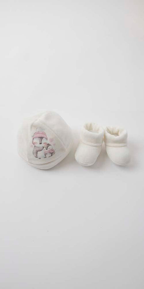 Cappellino con scarpette neonata in ciniglia Gary Q7203 - Caos Intimo Donna - Uomo - Bambini - Casa - Gary