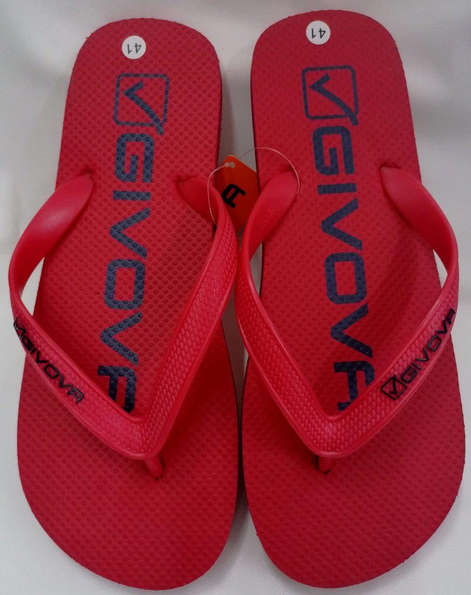 Ciabatta infradito rosso uomo Givova gomma CGU501 - Caos Intimo Donna - Uomo - Bambini - Casa - Givova