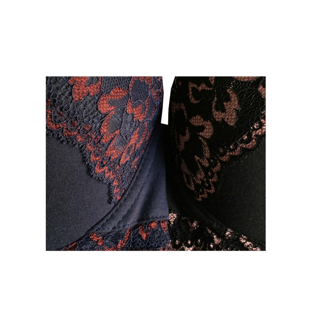 Completo donna Balconcino coppa B + brasiliano Cotonella pizzo elastico GD313 - Caos Intimo Donna - Uomo - Bambini - Casa - Cotonella