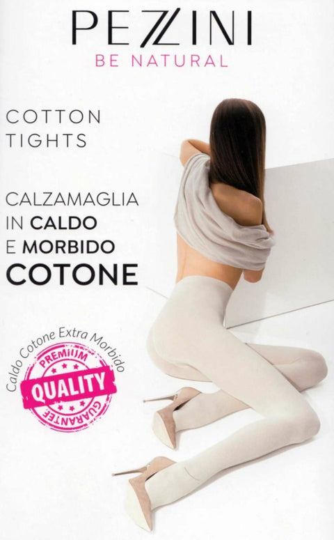 Confezione da 2 collant donna Pezzini Be Natural Cotton 300 - Caos Intimo Donna - Uomo - Bambini - Casa - Pezzini