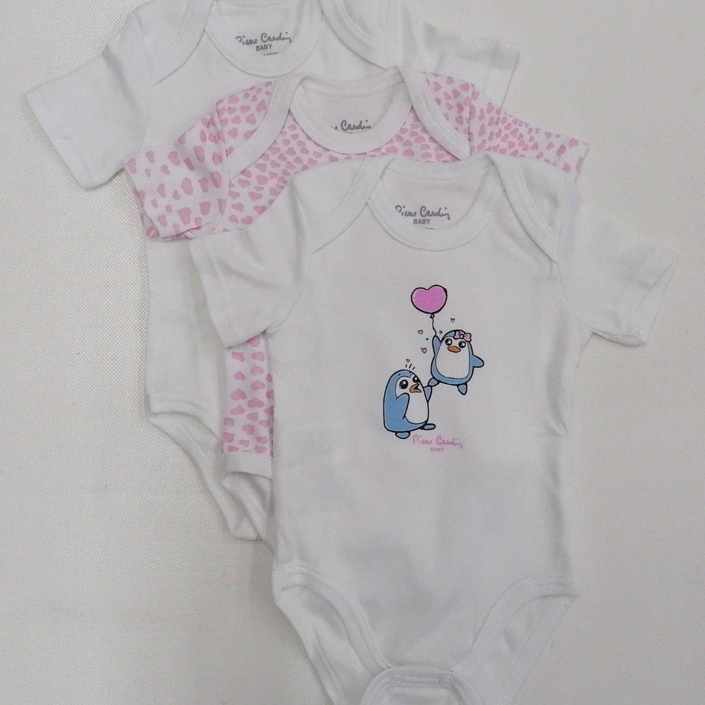 Confezione da 3 body neonata mezza manica Pierre Cardin caldo cotone PCKB3.212 - Caos Intimo Donna - Uomo - Bambini - Casa - Pierre Cardin