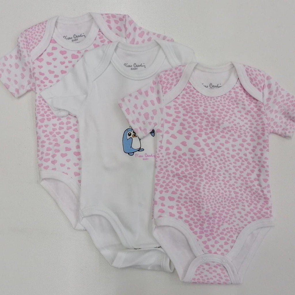 Confezione da 3 body neonata mezza manica Pierre Cardin caldo cotone PCKB3.212 - Caos Intimo Donna - Uomo - Bambini - Casa - Pierre Cardin